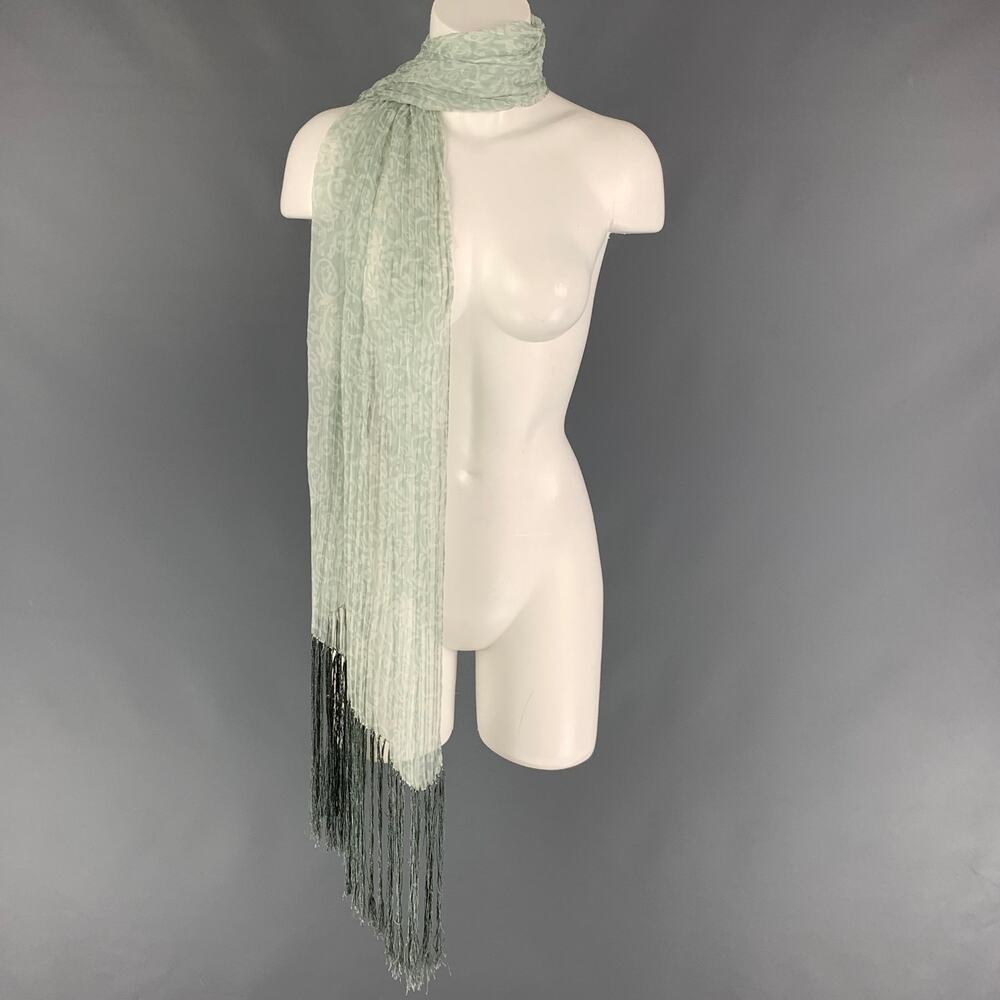 GIORGIO ARMANI Moss Print Silk Scarves